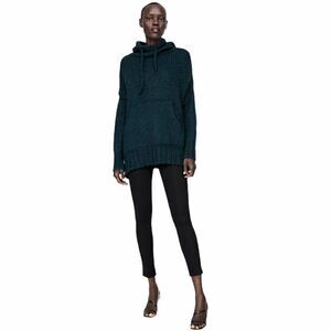 ZARA Basic Wide Waist Leggings Black